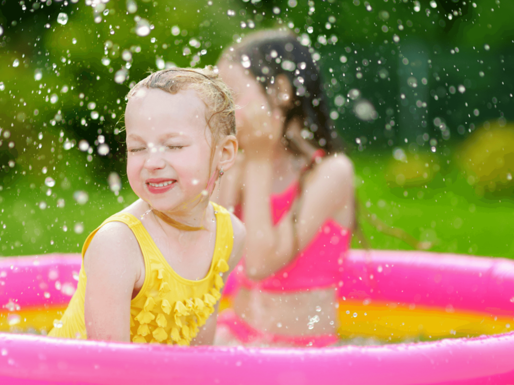 When did "natural childbirth" start involving inflatable wading pools? 2