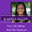 Karina Allen for his name